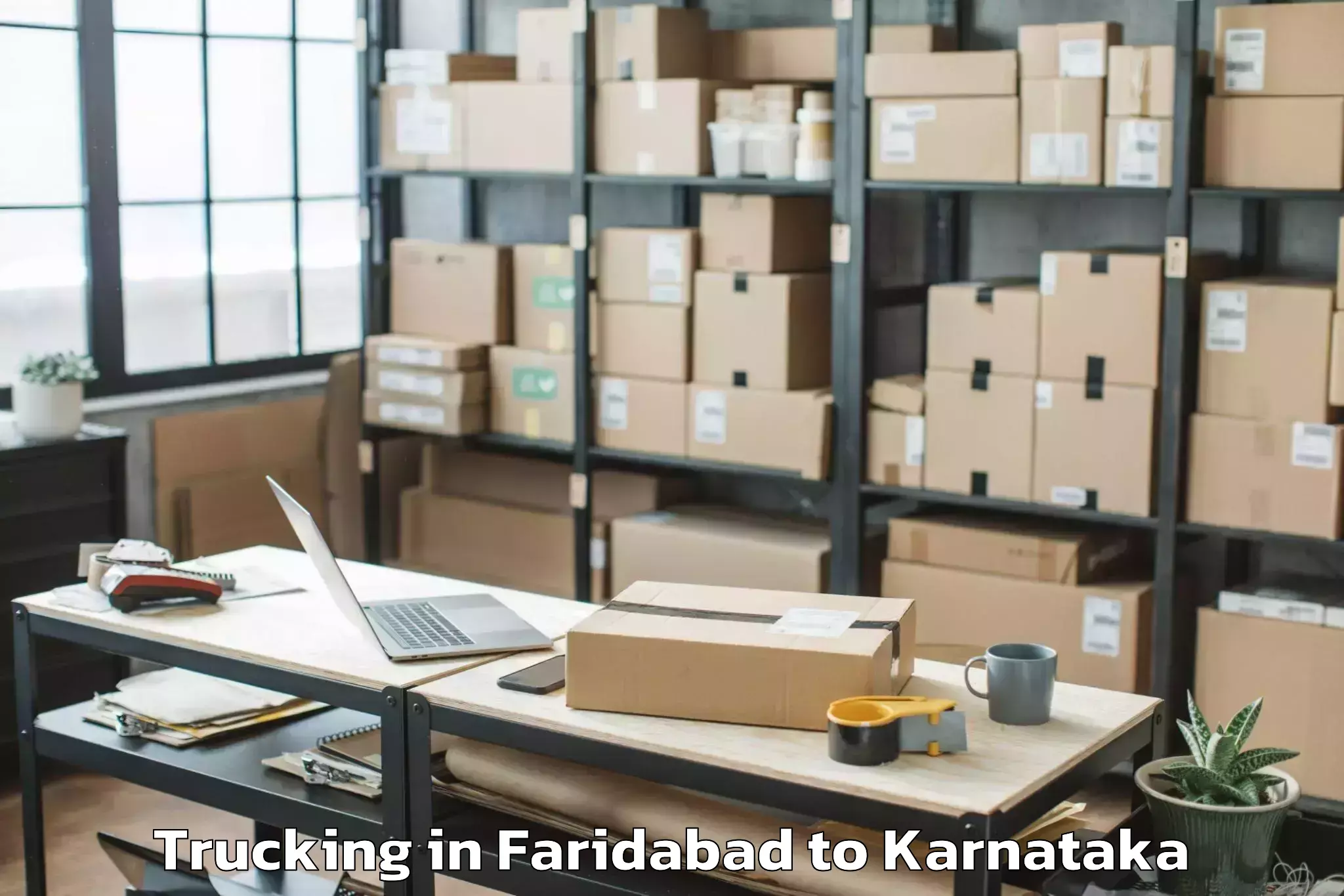 Leading Faridabad to Kanjarakatte Trucking Provider